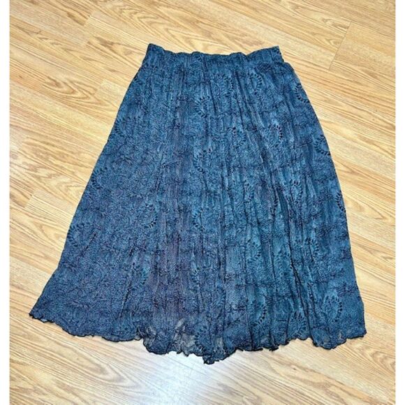 chicos Dresses & Skirts - Sz 3 - Chico's lace print maxi skirt - black- XL 16